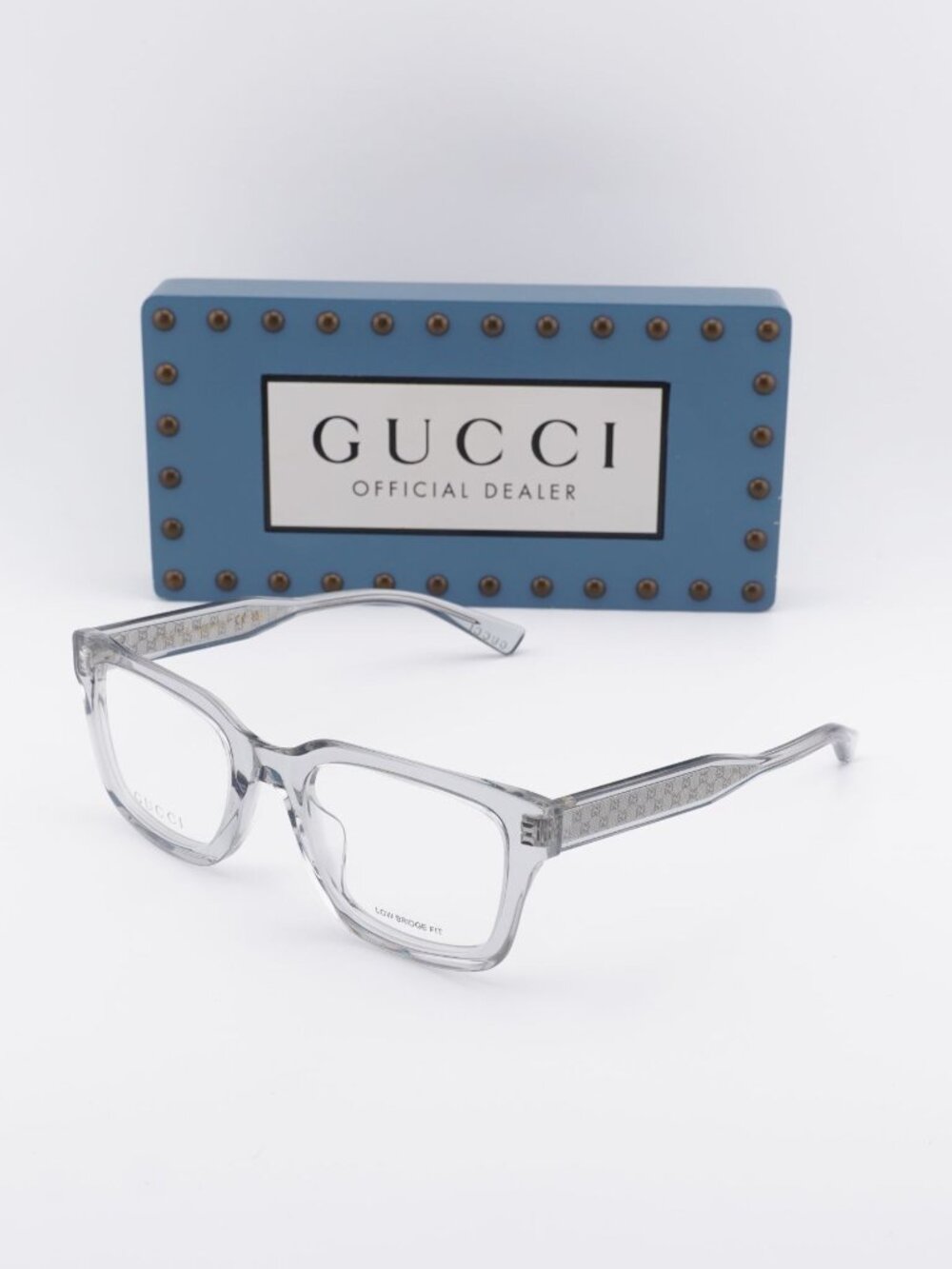 Gucci GG2071OL 005 Rectangle Eyeglasses 52mm - Transparent Grey